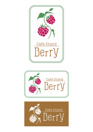 na_7_mak-raさんの飲食店　「Cafe　Stand　Berry」　のロゴへの提案