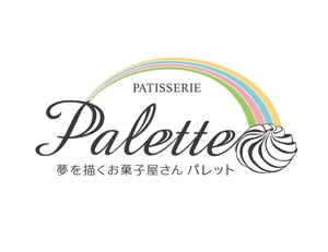 hitomikotake (hitomikotake)さんの夢を描くお菓子屋『パレット』：札幌市に新規開店のパティスリーロゴ制作依頼への提案
