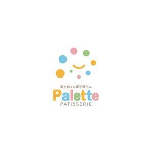 ヘッドディップ (headdip7)さんの夢を描くお菓子屋『パレット』：札幌市に新規開店のパティスリーロゴ制作依頼への提案