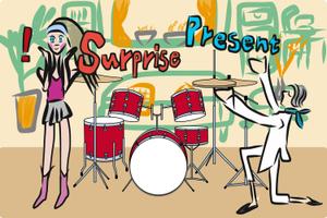  Smoozy (smoozee)さんの（３枚のみ）音楽教室で行う楽器プレゼントのイラスト、当選後１年間の継続発注もありへの提案