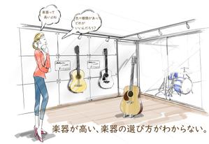 I-Asis_design (info_voice6963)さんの（３枚のみ）音楽教室で行う楽器プレゼントのイラスト、当選後１年間の継続発注もありへの提案