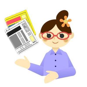 かとうまきこ (makincho)さんの新聞折込チラシ受注用ホームページ中のイラスト２点募集への提案