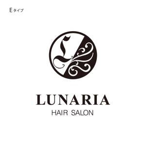 J wonder (J-wonder)さんの「LUNARIA HAIR SALON」のロゴ作成への提案