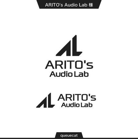 queuecat (queuecat)さんのガレージメーカー「ARITO's Audio Lab」のロゴマークとロゴタイプへの提案