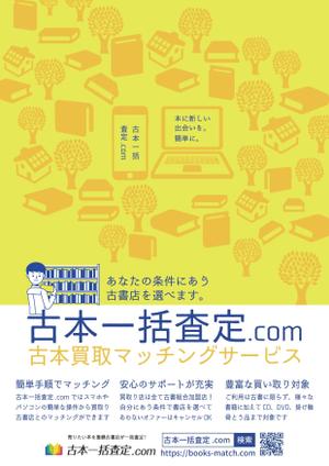 is ()さんの古本一括比較サイトのチラシ作成への提案