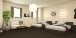 Yu Hiraoka Design (yuhiraoka)さんのホテルの客室ご提案（インテリアと3Dイメージパース作成）への提案