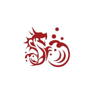 QOOYON (QOOYON)さんのシンプルなドラゴンと水しぶきのイラストへの提案