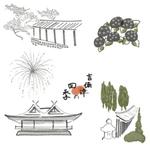 銀河たぬき (sayamimu)さんの寺社の風景イラストへの提案