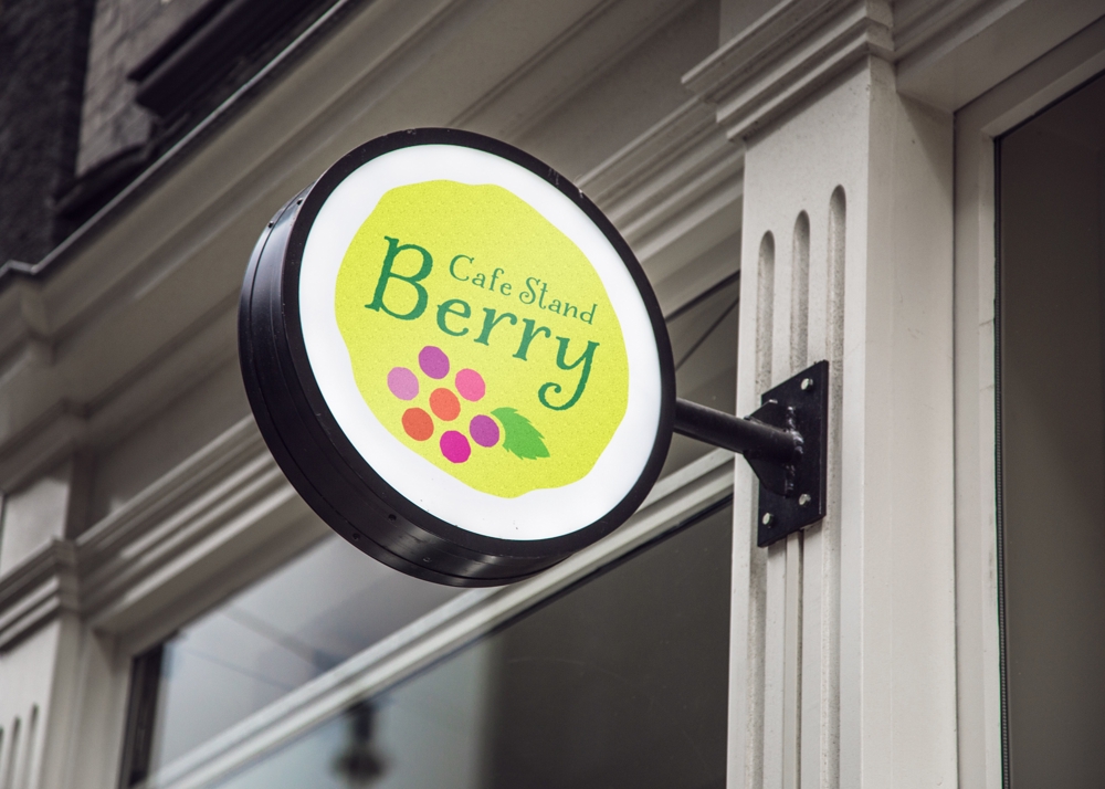 飲食店　「Cafe　Stand　Berry」　のロゴ