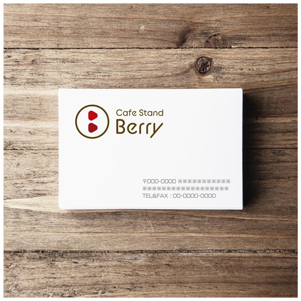 飲食店　「Cafe　Stand　Berry」　のロゴ