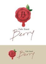 satoka (hana0710clover)さんの飲食店　「Cafe　Stand　Berry」　のロゴへの提案