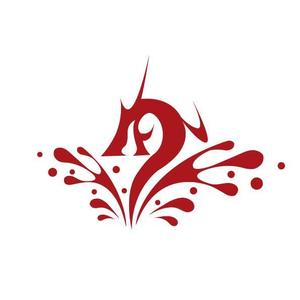 marukei (marukei)さんのシンプルなドラゴンと水しぶきのイラストへの提案