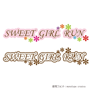 on_t_a (yuka_y)さんの「SWEET GIRL RUN」のロゴ作成への提案