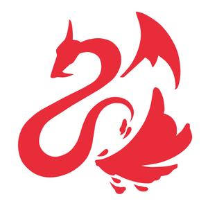 のどかゆい (9ga2)さんのシンプルなドラゴンと水しぶきのイラストへの提案