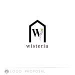 nyakko (kamemz)さんの注文住宅・デザイン住宅のロゴ（花・wisteria／ウィステリア／藤）への提案
