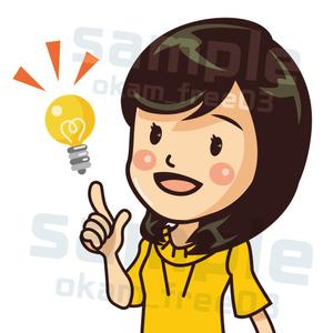 okam- (okam_free03)さんの福島県郡山市の地域情報ブログ執筆者（女性）のキャラクターデザインへの提案