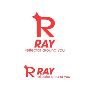 Miyariさんの「ray」or「RAY」or「Ray」の何れか。副題「reflector around you」表記可（大文字小文字」のロゴ作成への提案