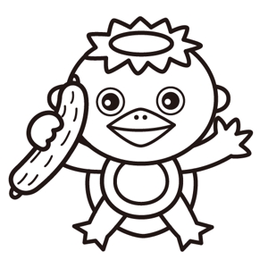 fumtoy (fumtoy)さんの★☆1ポーズ  3万円☆★  きゅうりの農業法人「河童(カッパ)」キャラクター制作への提案