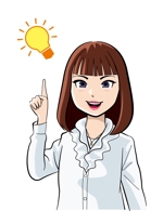 松本イチロウ (tora_jiroh)さんの栃木県宇都宮市の地域情報ブログ執筆者（女性）のキャラクターデザインへの提案