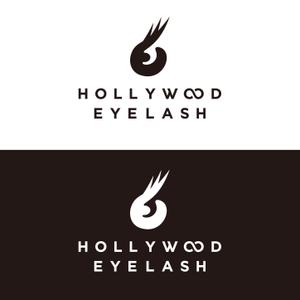 竜の方舟 (ronsunn)さんの新ブランドまつ毛エクステ商材「ハリウッドアイラッシュ」（Hollywood　Eyelash)のロゴへの提案