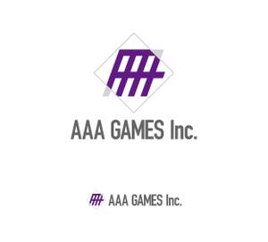 sSSs (shi0nszk)さんのオンラインゲーム会社「AAA GAMES Inc.」のロゴへの提案