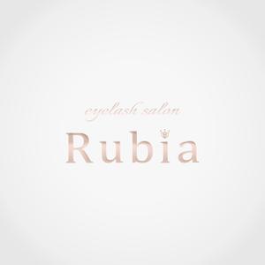 threetree happy (namekugkurae)さんのアイラッシュサロン【ルビア】のロゴデザイン依頼への提案