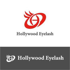 wzsakurai ()さんの新ブランドまつ毛エクステ商材「ハリウッドアイラッシュ」（Hollywood　Eyelash)のロゴへの提案