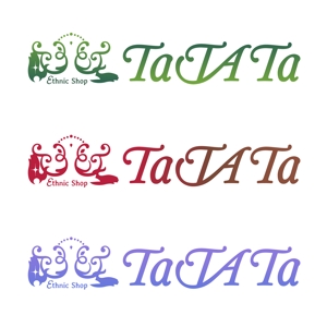 VesseLさんのエスニックショップ「tatata」のロゴ作成への提案