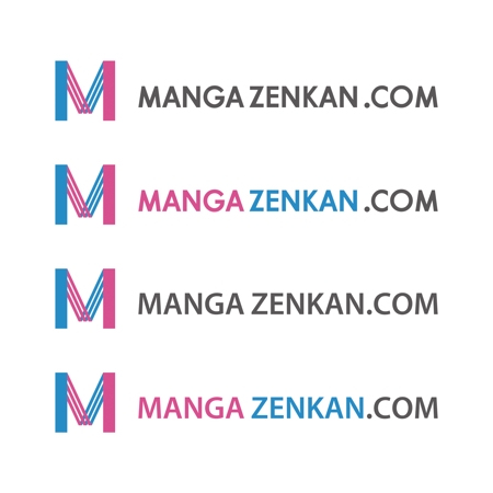 trailさんの「MANGAZENKAN.COM」のロゴ作成への提案