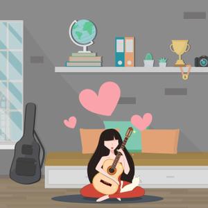 Shida Mari (Shida_Mari)さんの（３枚のみ）音楽教室で行う楽器プレゼントのイラスト、当選後１年間の継続発注もありへの提案
