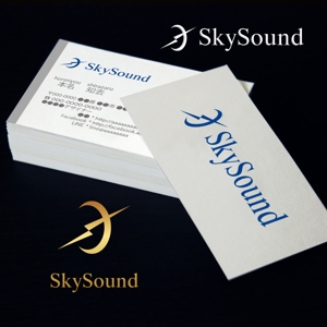 KOZ-DESIGN (saki8)さんの製造業向けAIサービス「SkySound」ロゴへの提案