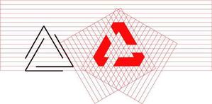 ITG (free_001)さんのロゴの厳密な幾何学化、ガイドライン作成への提案