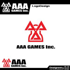 きいろしん (kiirosin)さんのオンラインゲーム会社「AAA GAMES Inc.」のロゴへの提案