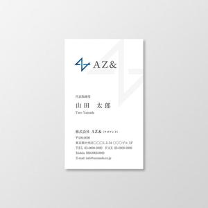 T-aki (T-aki)さんの株式会社AZ＆（アズアンド）の名刺デザインへの提案