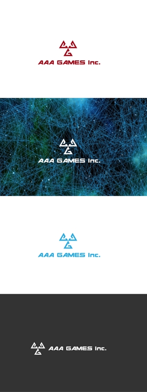 red3841 (red3841)さんのオンラインゲーム会社「AAA GAMES Inc.」のロゴへの提案