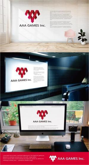 drkigawa (drkigawa)さんのオンラインゲーム会社「AAA GAMES Inc.」のロゴへの提案