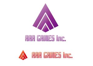 THREEWHEELS (threewheels)さんのオンラインゲーム会社「AAA GAMES Inc.」のロゴへの提案