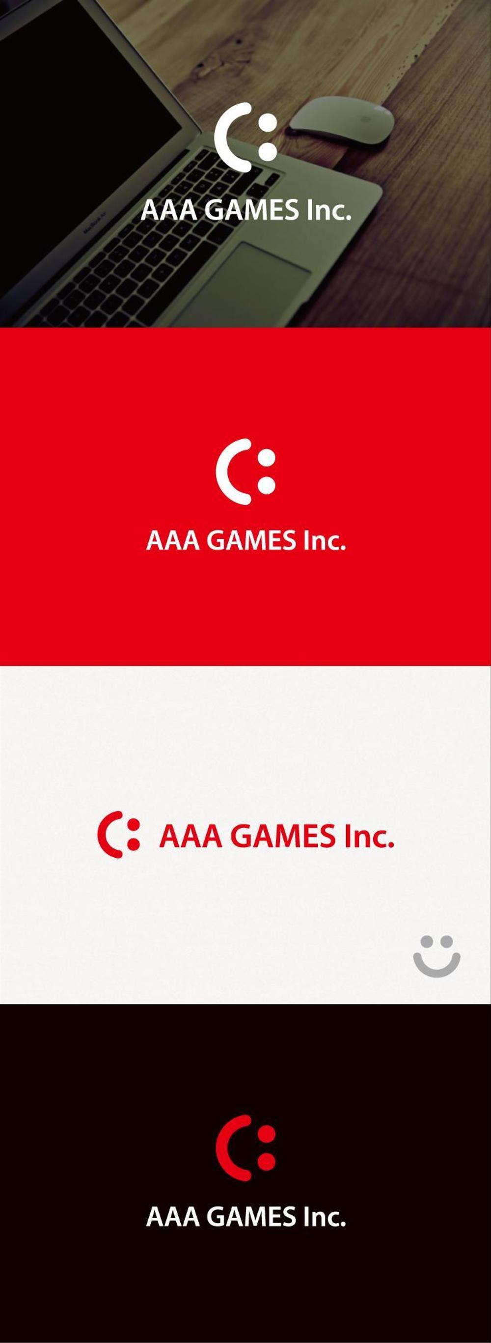 オンラインゲーム会社「AAA GAMES Inc.」のロゴ