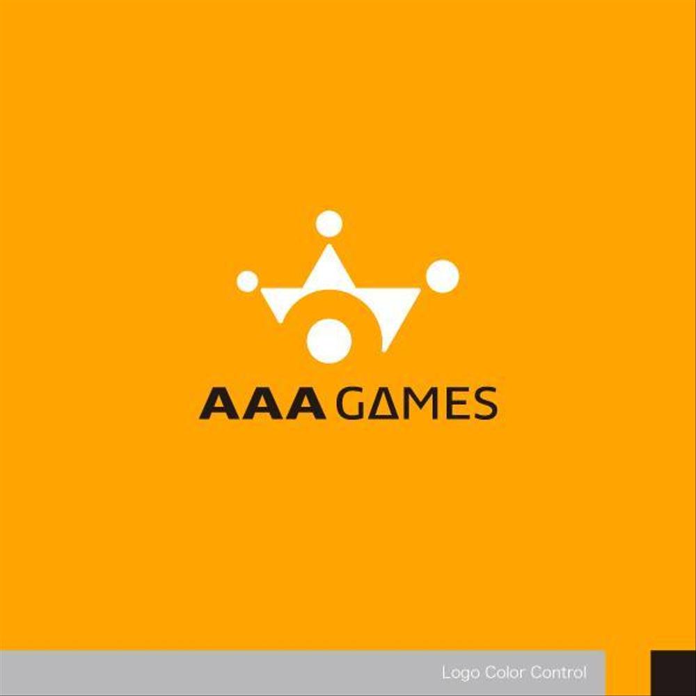 オンラインゲーム会社「AAA GAMES Inc.」のロゴ