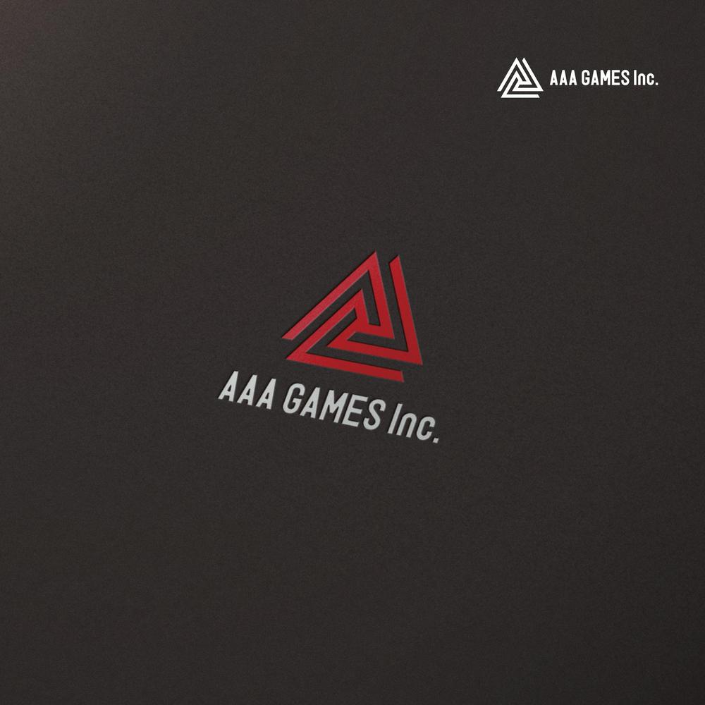 オンラインゲーム会社「AAA GAMES Inc.」のロゴ