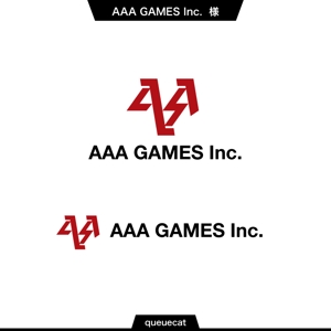 queuecat (queuecat)さんのオンラインゲーム会社「AAA GAMES Inc.」のロゴへの提案