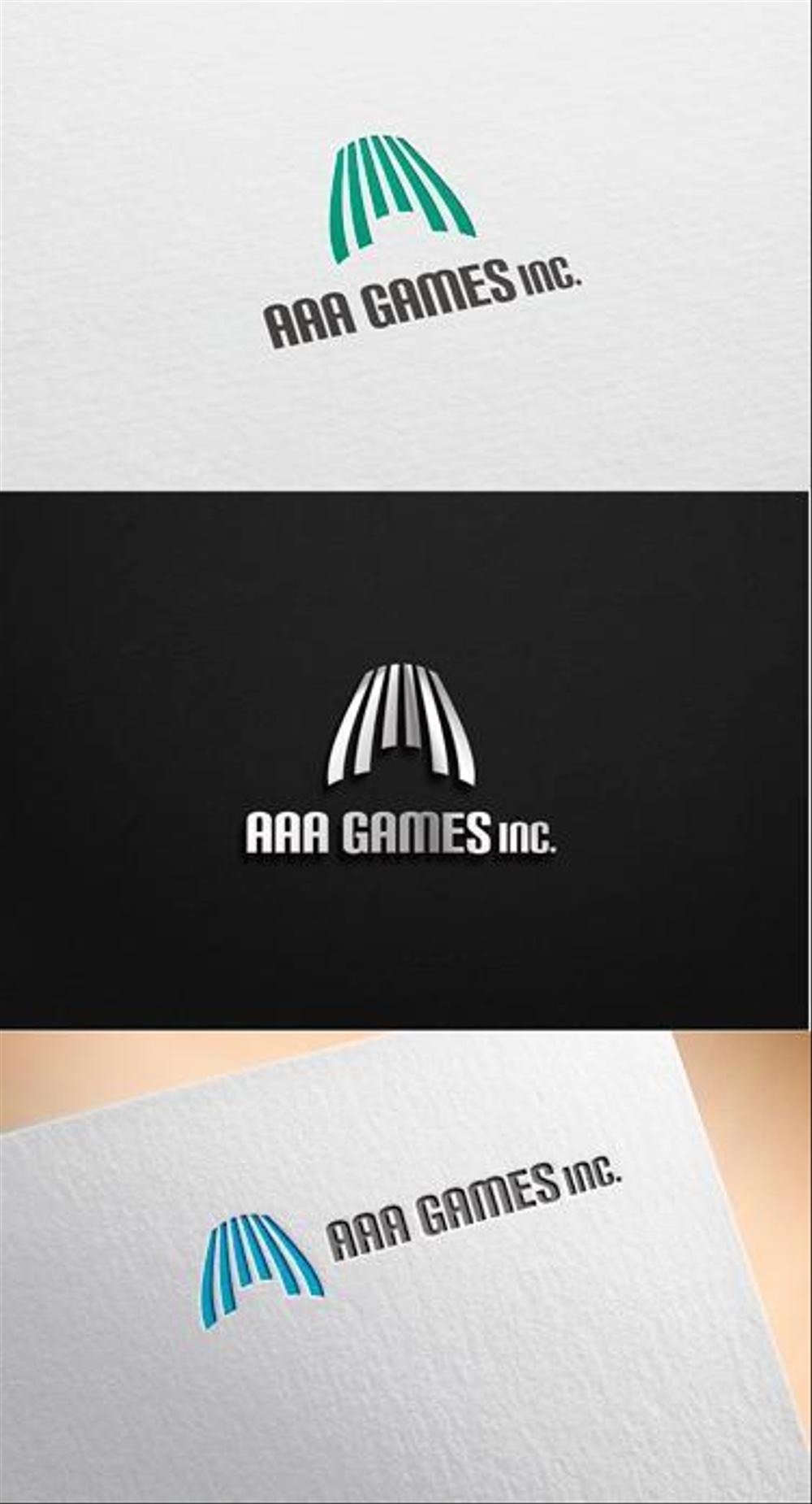 オンラインゲーム会社「AAA GAMES Inc.」のロゴ