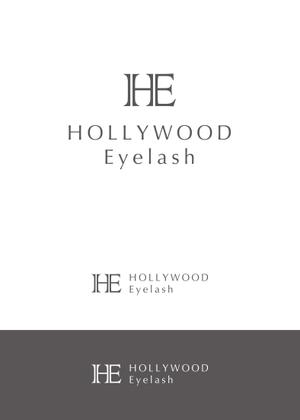 N design (noza_rie)さんの新ブランドまつ毛エクステ商材「ハリウッドアイラッシュ」（Hollywood　Eyelash)のロゴへの提案