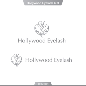 queuecat (queuecat)さんの新ブランドまつ毛エクステ商材「ハリウッドアイラッシュ」（Hollywood　Eyelash)のロゴへの提案