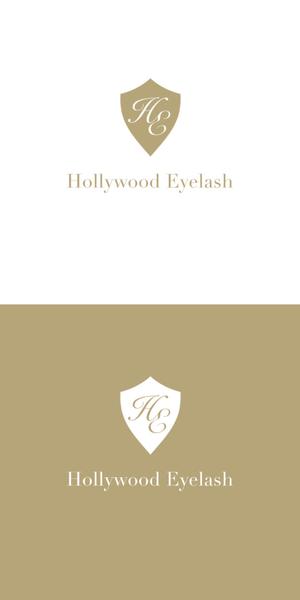 WIZE DESIGN (asobigocoro_design)さんの新ブランドまつ毛エクステ商材「ハリウッドアイラッシュ」（Hollywood　Eyelash)のロゴへの提案