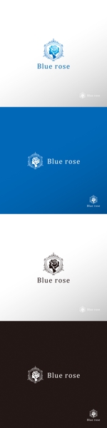 doremi (doremidesign)さんの小顔矯正と耳つぼ　「ブルーローズ~Blue rose~」のロゴ　への提案