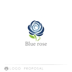 nyakko (kamemz)さんの小顔矯正と耳つぼ　「ブルーローズ~Blue rose~」のロゴ　への提案
