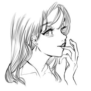 rikoru (rikoru_1227)さんのスタイリッシュな女性の線画・ラインアートイラスト募集／新規オープンのマツエクサロンのロゴに使用への提案