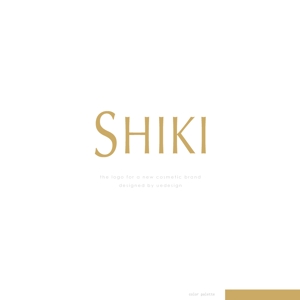 Ü design (ue_taro)さんの化粧品ブランド「四季（SHIKI）」の会社ロゴへの提案