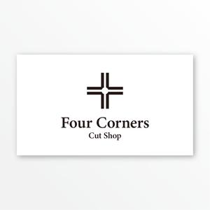 尾野森生 ()さんの新規　美容室　「Four Courners Cut Shop 」　のロゴ　への提案